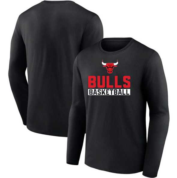 Men's Chicago Bulls Black Let's Go Long Sleeve T-Shirt,We sell and wholesale Men's Chicago Bulls Black Let's Go Long Sleeve T-Shirt on line form chian!