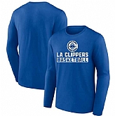 Men's Los Angeles Clippers Royal Let's Go Long Sleeve T-Shirt,baseball caps,new era cap wholesale,wholesale hats