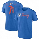 Men's Oklahoma City Thunder #7 Chet Holmgren Blue 2025 NBA Finals Court Vision Name & Number T-Shirt,baseball caps,new era cap wholesale,wholesale hats