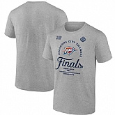 Men's Oklahoma City Thunder Heather Gray 2025 Western Conference Champions Locker Room Big & Tall Backcourt Violation T-Shirt,baseball caps,new era cap wholesale,wholesale hats
