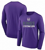 Men's Sacramento Kings Purple Let's Go Long Sleeve T-Shirt,baseball caps,new era cap wholesale,wholesale hats