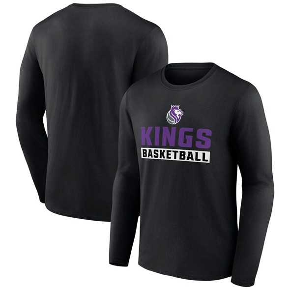 Men's Sacramento Kings Black Let's Go Long Sleeve T-Shirt,We sell and wholesale Men's Sacramento Kings Black Let's Go Long Sleeve T-Shirt on line form chian!