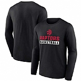 Men's Toronto Raptors Black Let's Go Long Sleeve T-Shirt,baseball caps,new era cap wholesale,wholesale hats