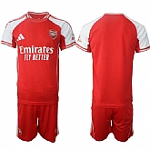 Men's Arsenal F.C Blank Red 2025 Home Soccer Jersey Suit,baseball caps,new era cap wholesale,wholesale hats