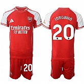 Men's Arsenal F.C #20 Jorginho Red 2025 Home Soccer Jersey Suit,baseball caps,new era cap wholesale,wholesale hats