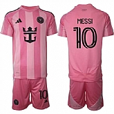 Men's Inter Miami CF #10 Lionel Messi 25-26 Pink Home Soccer Jersey Suit,baseball caps,new era cap wholesale,wholesale hats