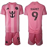 Men's Inter Miami CF #9 Luis Suarez 25-26 Pink Home Soccer Jersey Suit,baseball caps,new era cap wholesale,wholesale hats