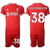 Men's Liverpool #38 Ryan Gravenberch 2025 Red Home Soccer Jersey Suit,baseball caps,new era cap wholesale,wholesale hats