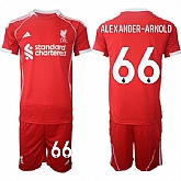 Men's Liverpool #66 Trent Alexander-Arnold 2025 Red Home Soccer Jersey Suit,baseball caps,new era cap wholesale,wholesale hats