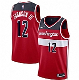 Men's Washington Wizards #12 Tre Johnson III Red 2025 Draft Icon Edition Stitched Jersey Dzhi,baseball caps,new era cap wholesale,wholesale hats