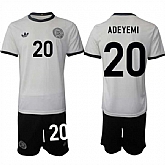 Men's Germany #20 Karim Adeyemi White 2025 Home Soccer Jersey Suit,baseball caps,new era cap wholesale,wholesale hats