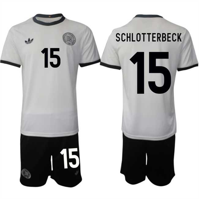 Men's Germany #15 Nico Schlotterbeck White 2025 Home Soccer Jersey Suit,We sell and wholesale Men's Germany #15 Nico Schlotterbeck White 2025 Home Soccer Jersey Suit on line form chian!