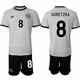 Men's Germany #8 Leon Goretzka White 2025 Home Soccer Jersey Suit,baseball caps,new era cap wholesale,wholesale hats
