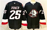Men's Buffalo Sabres #25 Owen Power Black 2024-25 Alternate Stitched Hockey Jersey,baseball caps,new era cap wholesale,wholesale hats