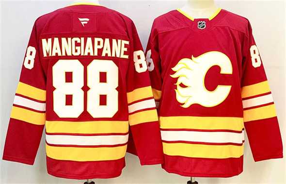 Men's Calgary Flames #88 Andrew Mangiapane Red 2024-25 Home Stitched Hockey Jersey,We sell and wholesale Men's Calgary Flames #88 Andrew Mangiapane Red 2024-25 Home Stitched Hockey Jersey on line form chian!