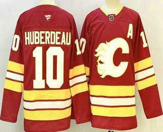 Men's Calgary Flames #10 Jonathan Huberdeau Red Authentic Jersey,We sell and wholesale Men's Calgary Flames #10 Jonathan Huberdeau Red Authentic Jersey on line form chian!