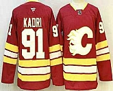 Men's Calgary Flames #91 Nazem Kadri Red Authentic Jersey,baseball caps,new era cap wholesale,wholesale hats