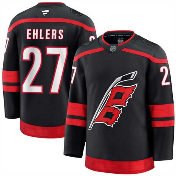 Men's Carolina Hurricanes #27 Nikolaj Ehlers Black 2024-25 Home Stitched Hockey Jersey Dzhi,We sell and wholesale Men's Carolina Hurricanes #27 Nikolaj Ehlers Black 2024-25 Home Stitched Hockey Jersey Dzhi on line form chian!