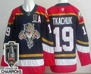 Men's Florida Panthers #19 Matthew Tkachuk Navy 2025 Stanley Cup Champions Authentic Jersey,We sell and wholesale Men's Florida Panthers #19 Matthew Tkachuk Navy 2025 Stanley Cup Champions Authentic Jersey on line form chian!