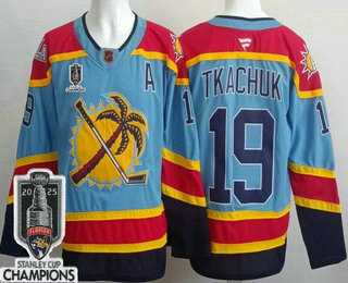 Men's Florida Panthers #19 Matthew Tkachuk Blue 2025 Stanley Cup Champions Authentic Jersey,We sell and wholesale Men's Florida Panthers #19 Matthew Tkachuk Blue 2025 Stanley Cup Champions Authentic Jersey on line form chian!