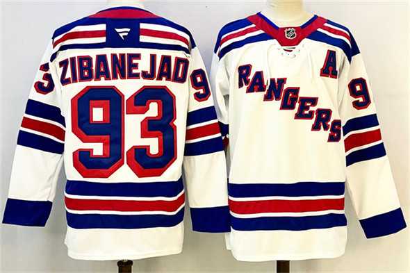 Men's New York Rangers #93 Mika Zibanejad White With A Patch 2024-25 Away Stitched Jersey,We sell and wholesale Men's New York Rangers #93 Mika Zibanejad White With A Patch 2024-25 Away Stitched Jersey on line form chian!