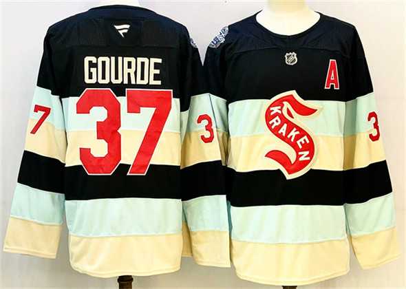 Men's Seattle Kraken #37 Yanni Gourde Deep Sea Blue Winter Classic With A Patch Stitched Hockey Jersey,We sell and wholesale Men's Seattle Kraken #37 Yanni Gourde Deep Sea Blue Winter Classic With A Patch Stitched Hockey Jersey on line form chian!