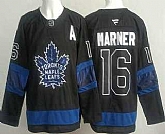 Men's Toronto Maple Leafs #16 Mitch Marner Black Alternate Authentic Jersey,baseball caps,new era cap wholesale,wholesale hats