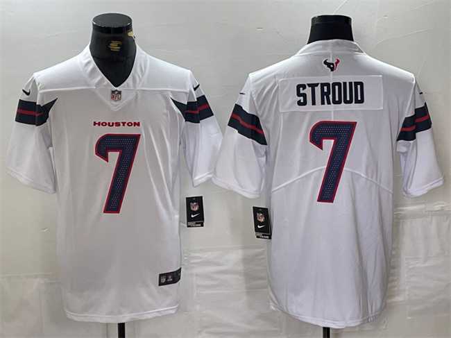 Men's Houston Texans #7 C.J. Stroud White Vapor Untouchable Football Stitched Jersey,We sell and wholesale Men's Houston Texans #7 C.J. Stroud White Vapor Untouchable Football Stitched Jersey on line form chian!