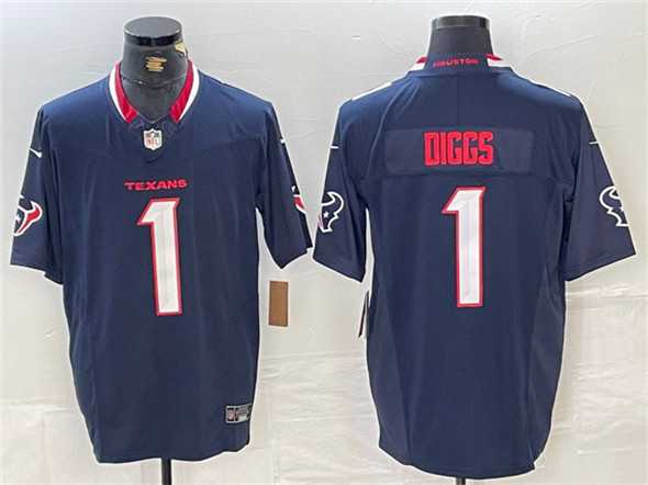 Men's Houston Texans #1 Stefon Diggs Navy F.U.S.E. Vapor Limited Football Stitched Jersey,We sell and wholesale Men's Houston Texans #1 Stefon Diggs Navy F.U.S.E. Vapor Limited Football Stitched Jersey on line form chian!