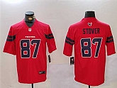 Men's Houston Texans #87 Cade Stover Red Vapor Untouchable Football Stitched Jersey,baseball caps,new era cap wholesale,wholesale hats