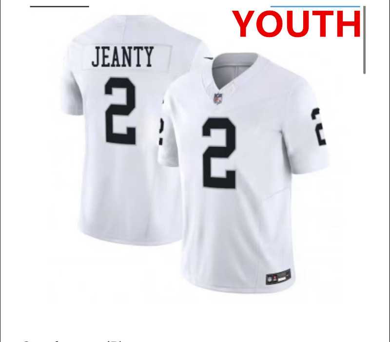 Youth Las Vegas Raiders #2 Ashton Jeanty White 2025 F.U.S.E. Vapor Stitched Jersey Dzhi,We sell and wholesale Youth Las Vegas Raiders #2 Ashton Jeanty White 2025 F.U.S.E. Vapor Stitched Jersey Dzhi on line form chian!