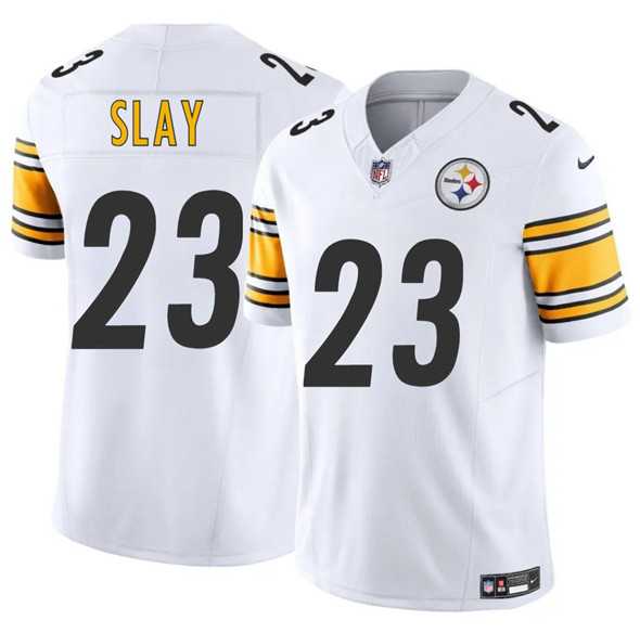 Men & Women & Youth Pittsburgh Steelers #23 Darius Slay White 2025 F.U.S.E. Vapor Limited Stitched Jersey,We sell and wholesale Men & Women & Youth Pittsburgh Steelers #23 Darius Slay White 2025 F.U.S.E. Vapor Limited Stitched Jersey on line form chian!