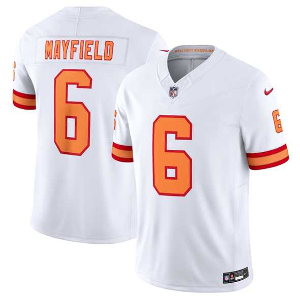 Men & Women & Youth Tampa Bay Buccaneers #6 Baker Mayfield White 2025 F.U.S.E. Vapor Limited Stitched Jersey,We sell and wholesale Men & Women & Youth Tampa Bay Buccaneers #6 Baker Mayfield White 2025 F.U.S.E. Vapor Limited Stitched Jersey on line form chian!
