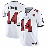 Men & Women & Youth Tampa Bay Buccaneers #14 Chris Godwin White 2025 50th Season patch Vapor Untouchable Limited Stitched Jersey,baseball caps,new era cap wholesale,wholesale hats