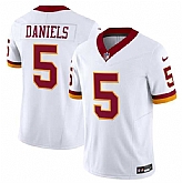 Men & Women & Youth Washington Commanders #5 Jayden Daniels White 2025 F.U.S.E. Throwback Vapor Limited Stitched Jersey,baseball caps,new era cap wholesale,wholesale hats