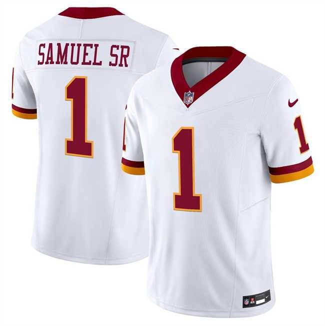 Men & Women & Youth Washington Commanders #1 Deebo Samuel Sr. White 2025 F.U.S.E. Throwback Vapor Limited Stitched Jersey,We sell and wholesale Men & Women & Youth Washington Commanders #1 Deebo Samuel Sr. White 2025 F.U.S.E. Throwback Vapor Limited Stitched Jersey on line form chian!