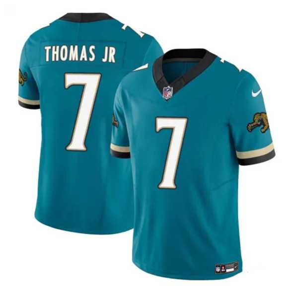 Men & Women & Youth Jacksonville Jaguars #7 Brian Thomas Jr Teal 2025 F.U.S.E. Prowler Throwback Vapor Untouchable Stitched Jersey,We sell and wholesale Men & Women & Youth Jacksonville Jaguars #7 Brian Thomas Jr Teal 2025 F.U.S.E. Prowler Throwback Vapor Untouchable Stitched Jersey on line form chian!