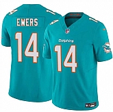 Men & Women & Youth Miami Dolphins #14 Quinn Ewers Aqua 2025 Draft F.U.S.E. Vapor Limited Stitched Jersey,baseball caps,new era cap wholesale,wholesale hats