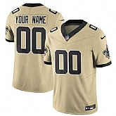 Men's New Orleans Saints Active Player Custom Gold 2025 F.U.S.E. Alternate Vapor Limited Football Stitched Jersey,baseball caps,new era cap wholesale,wholesale hats