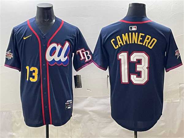 Men's American League #13 Junior Caminero Navy 2025 All-Star Edition Limited Stitched Jersey,We sell and wholesale Men's American League #13 Junior Caminero Navy 2025 All-Star Edition Limited Stitched Jersey on line form chian!