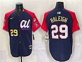 Men's American League #29 Cal Raleigh Navy Red Alternate 2025 All-Star With Patch Edition Limited Stitched Jersey,baseball caps,new era cap wholesale,wholesale hats