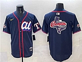 Men's American League Texas Rangers Team Big Logo Navy 2025 All-Star Edition Limited Stitched Jersey,baseball caps,new era cap wholesale,wholesale hats
