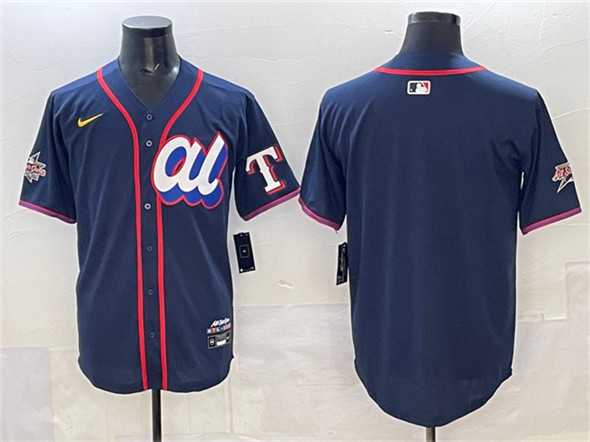 Men's American League Texas Rangers Blank Navy 2025 All-Star Edition Limited Stitched Jersey,We sell and wholesale Men's American League Texas Rangers Blank Navy 2025 All-Star Edition Limited Stitched Jersey on line form chian!