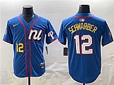 Men's National League #12 Kyle Schwarber Blue 2025 All-Star Edition Limited Stitched Jersey,baseball caps,new era cap wholesale,wholesale hats