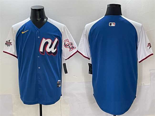 Men's National League Colorado Rockies Blank Blue 2025 All-Star Edition Limited Stitched Baseball,We sell and wholesale Men's National League Colorado Rockies Blank Blue 2025 All-Star Edition Limited Stitched Baseball on line form chian!