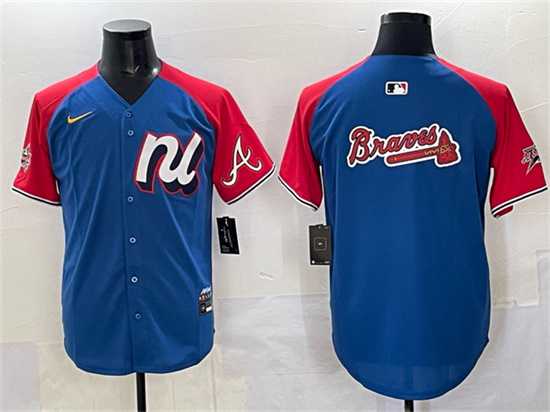 Men's National League Atlanta Braves Team Big Logo Blue Red Alternate 2025 All-Star Edition Limited Stitched Jersey,We sell and wholesale Men's National League Atlanta Braves Team Big Logo Blue Red Alternate 2025 All-Star Edition Limited Stitched Jersey on line form chian!