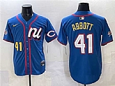 Men's National League #41 Andrew Abbott Blue 2025 All-Star Edition Limited Stitched Jersey,baseball caps,new era cap wholesale,wholesale hats