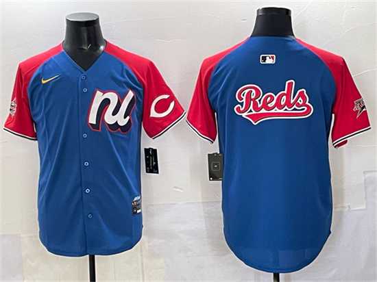 Men's National League Cincinnati Reds Team Big Logo Blue Red Alternate 2025 All-Star Edition Limited Stitched Jersey,We sell and wholesale Men's National League Cincinnati Reds Team Big Logo Blue Red Alternate 2025 All-Star Edition Limited Stitched Jersey on line form chian!