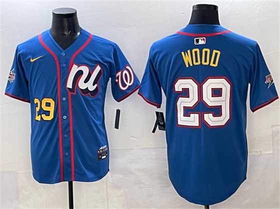 Men's National League #29 James Wood Blue 2025 All-Star Edition Limited Stitched Jersey,We sell and wholesale Men's National League #29 James Wood Blue 2025 All-Star Edition Limited Stitched Jersey on line form chian!