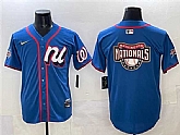 Men's National League Washington Nationals Team Big Logo Blue 2025 All-Star Edition Limited Stitched Jersey,baseball caps,new era cap wholesale,wholesale hats